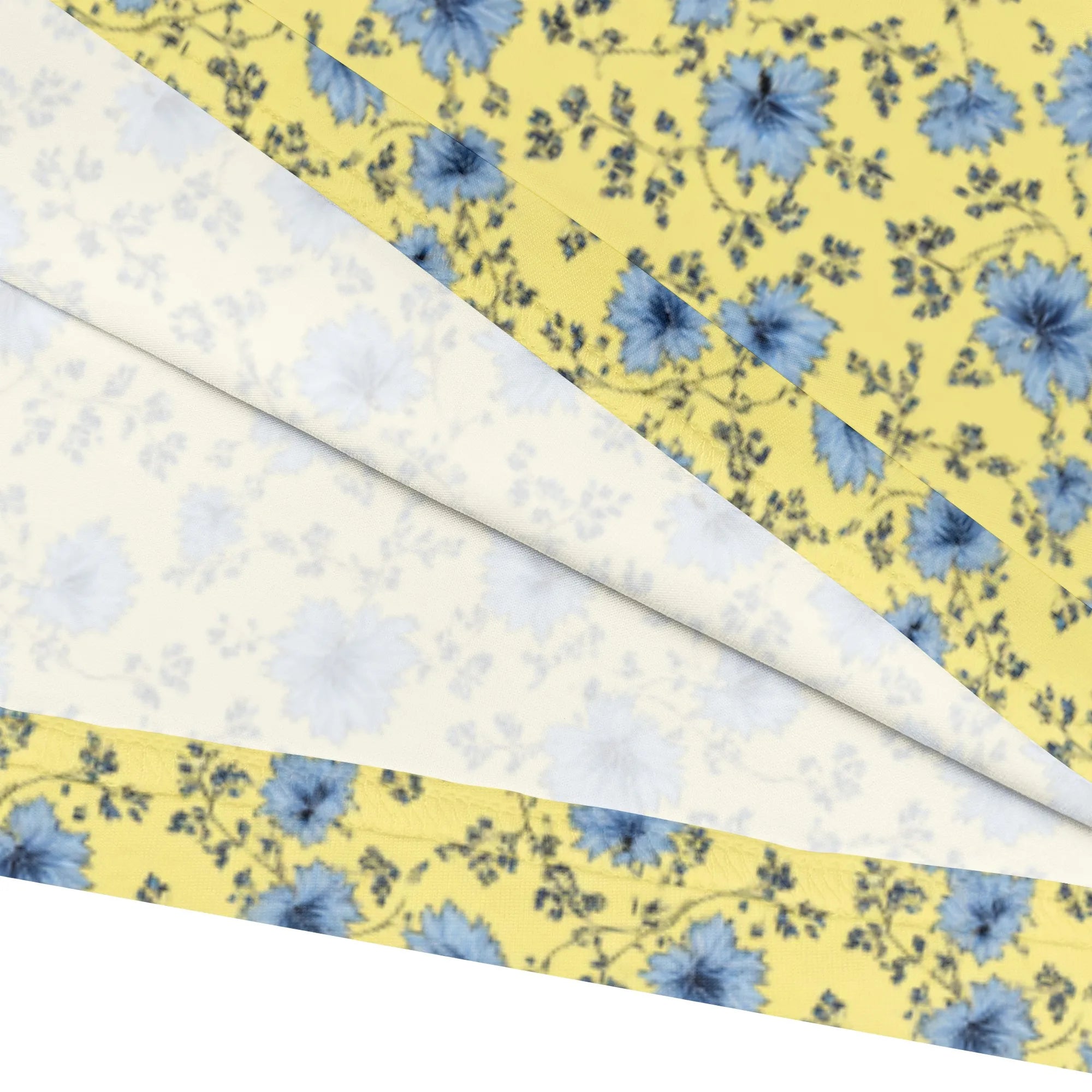 Floral Yellow Dress with Blue Flowers for Casual Days